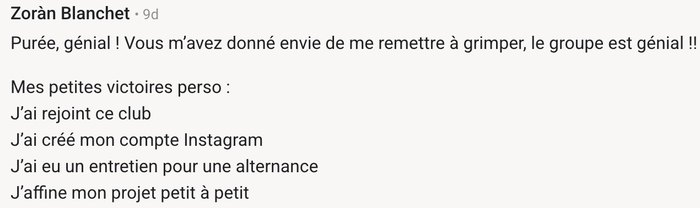 Témoignage client
